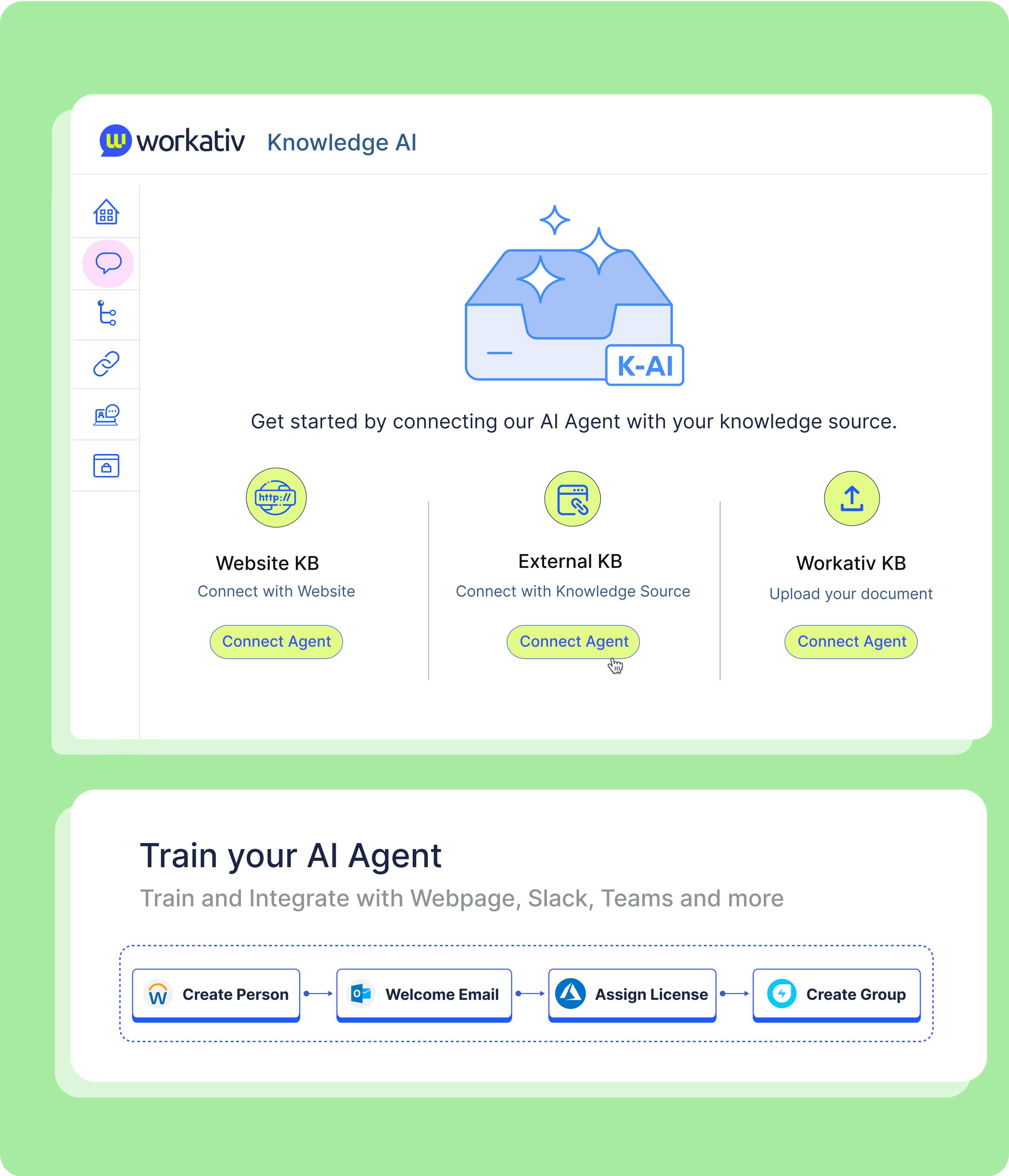 Train AI Instantly with your knowledge base
