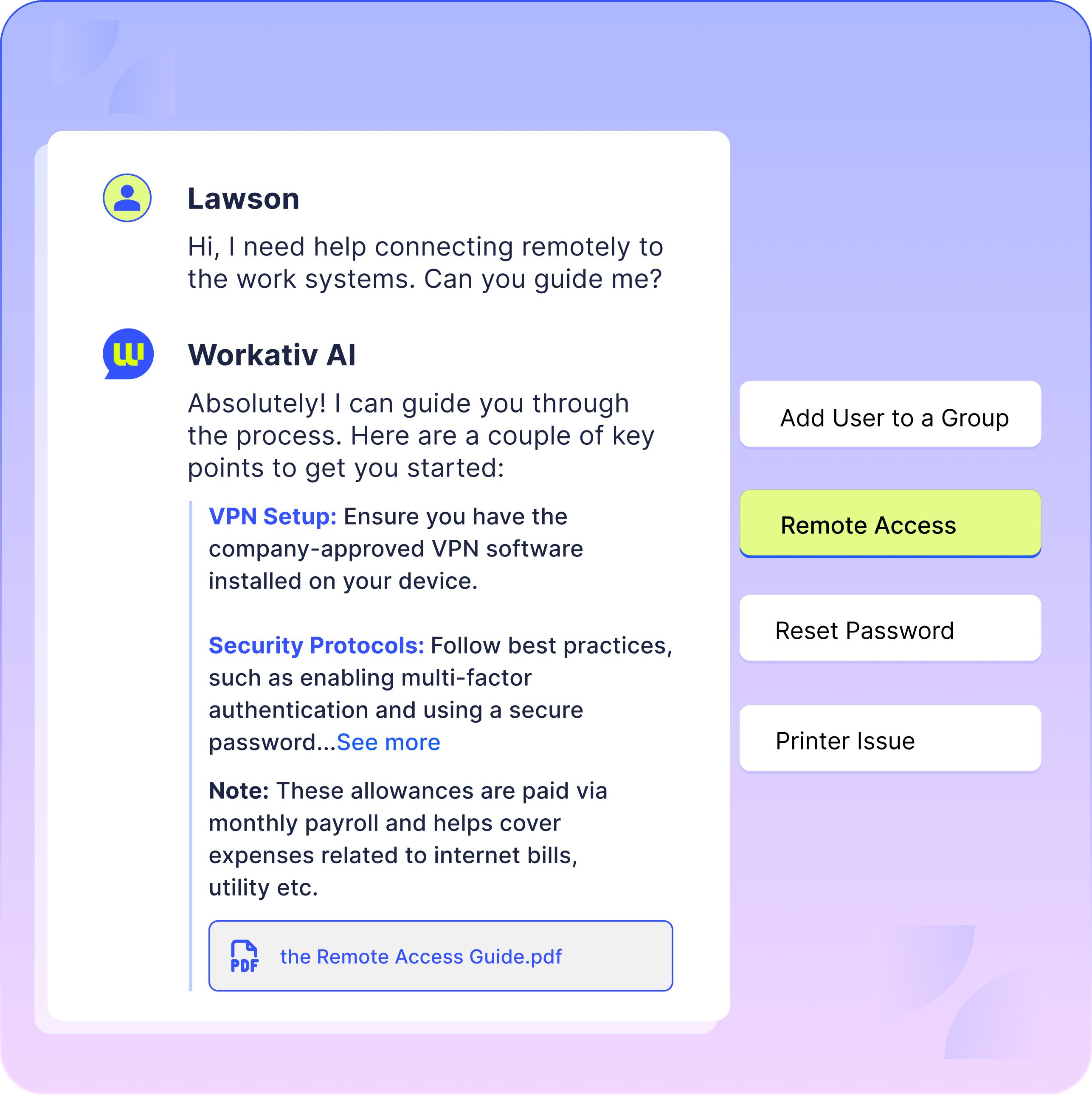 Instant IT support with AI Search