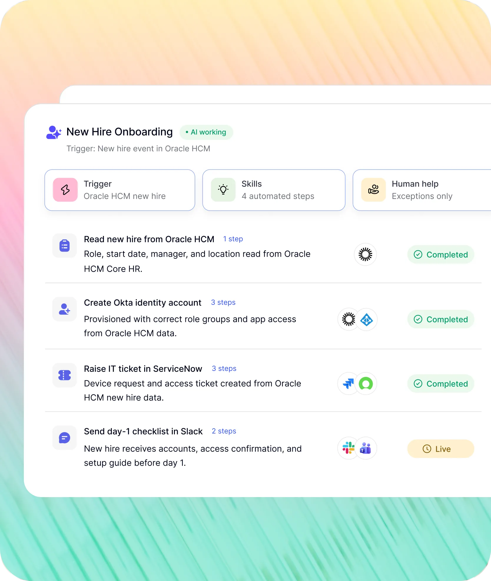 New hire onboarding